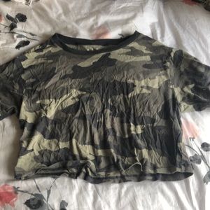 Camo crop top